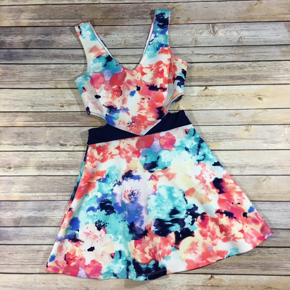 Charlotte Russe side cutout scuba dress